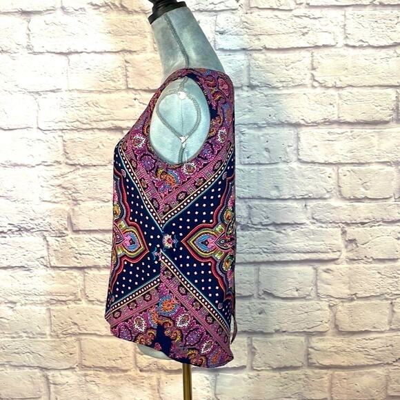 Renee C. colorful mandala design blouse - Picture 3 of 7